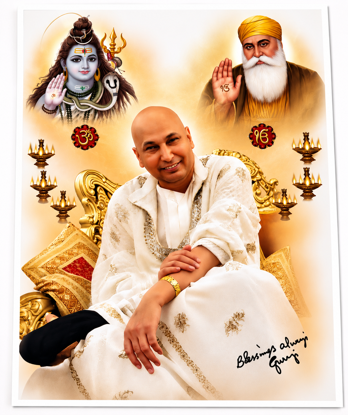Baba ji medium size photo
